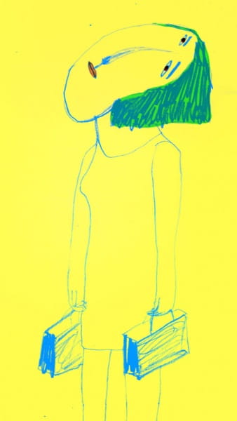A WOMAN IN A FASHION BUILDING