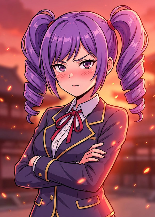 A Tsundere de Cabelo Duplo