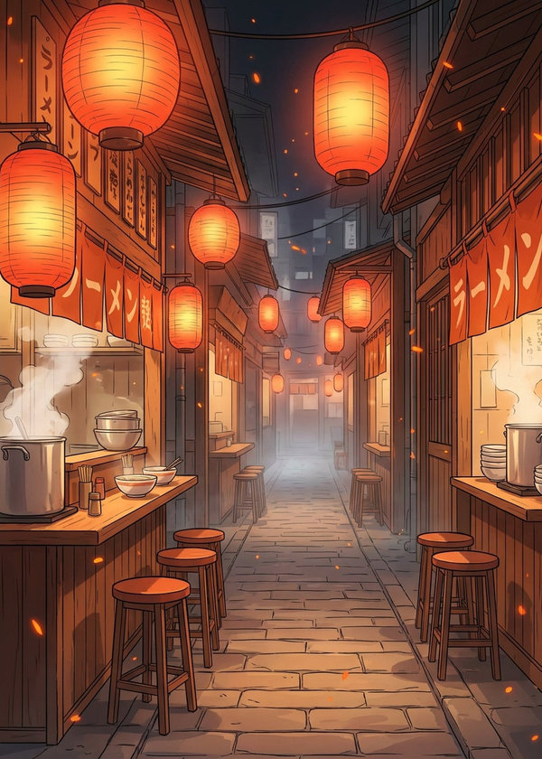 Beco de Ramen Fumegante