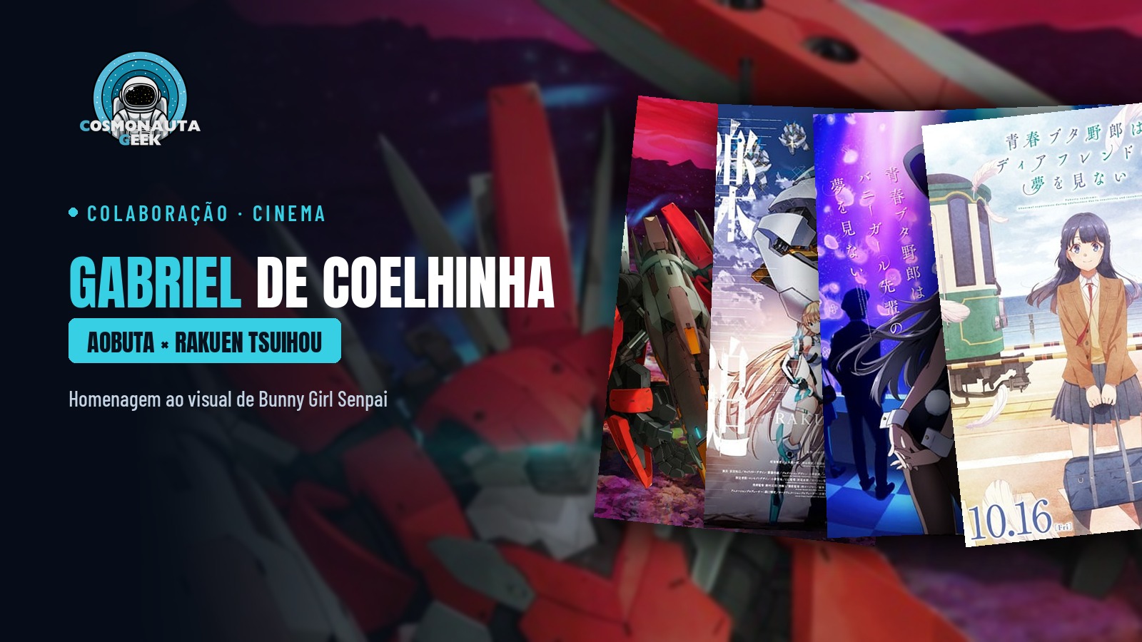 Gabriel de coelhinha: “Rakuen Tsuihou” homenageia Rascal Does Not Dream no dia da estreia do filme final